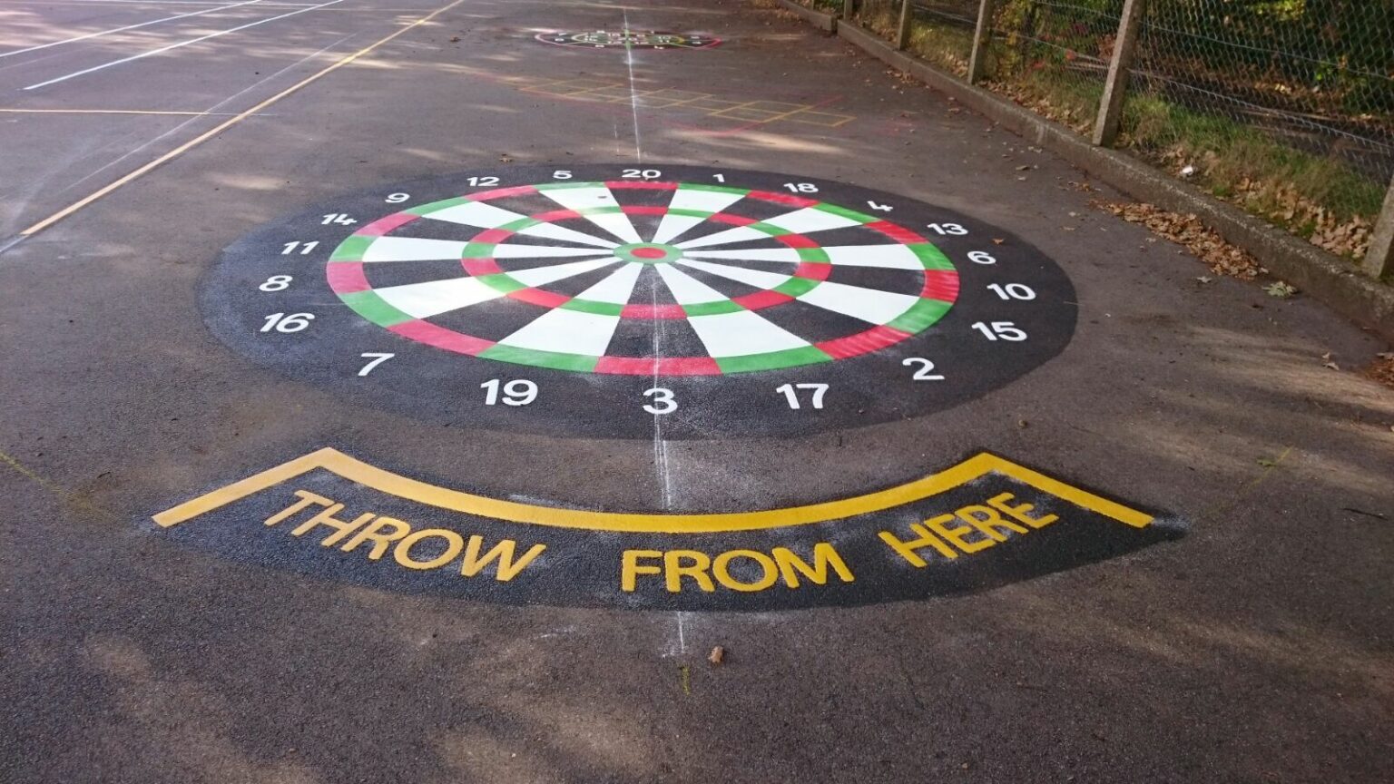 Painted Games on a Playground Designs & Lines