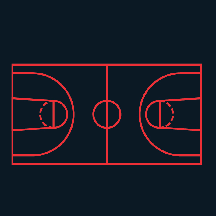 Basketball court line markings - Continental Sports Ltd