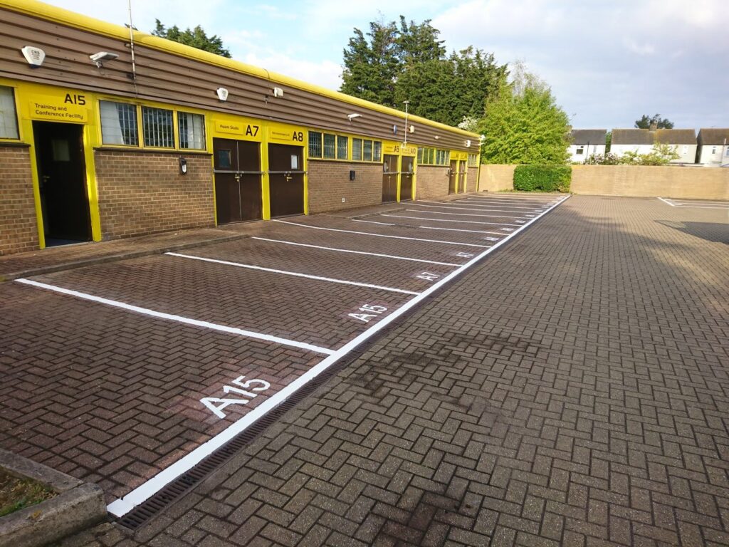 Disabled Car park line markings