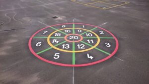 number target playground markings