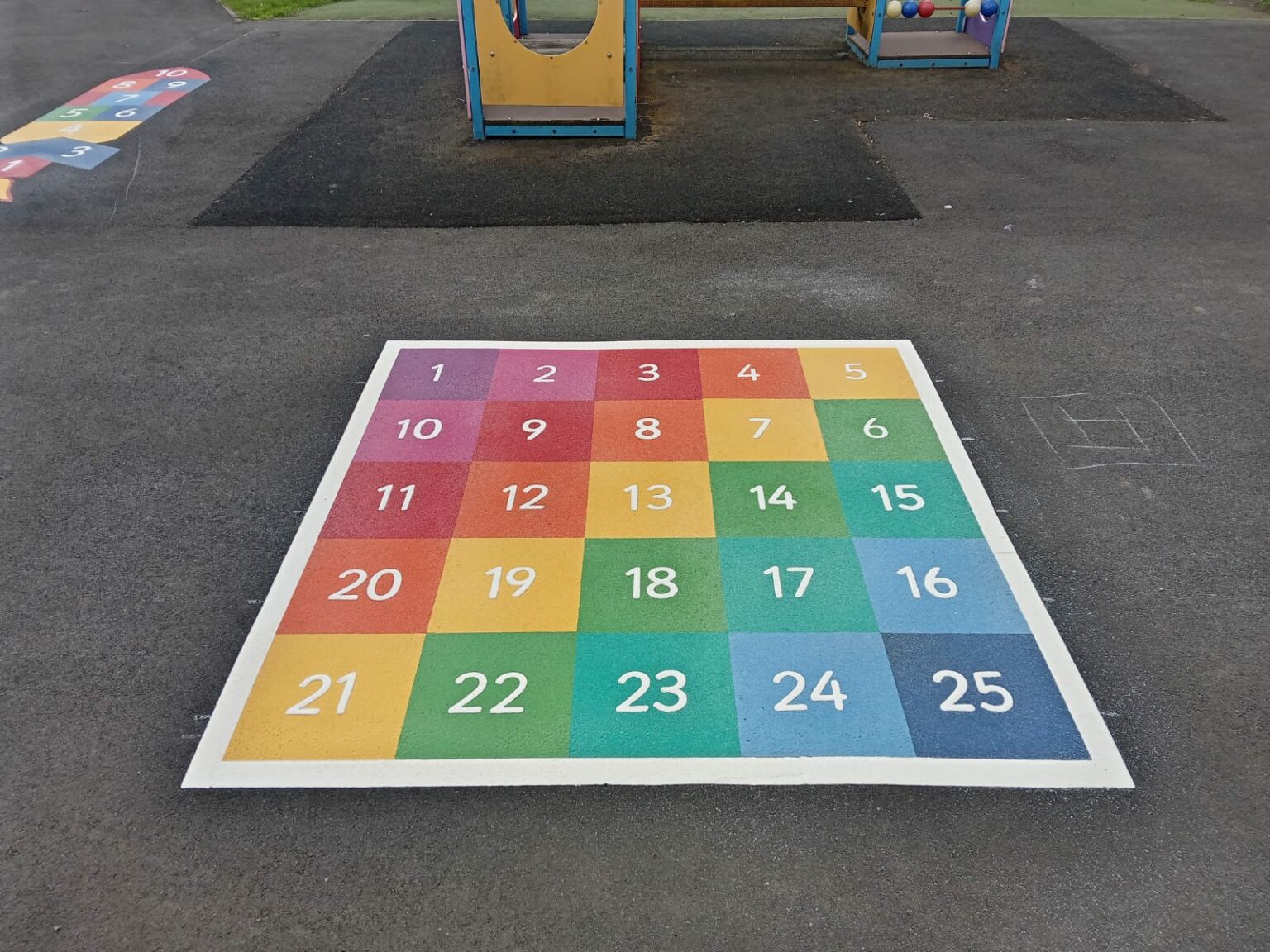 Number Grids, Snakes & Ladders Playground Markings for Schools