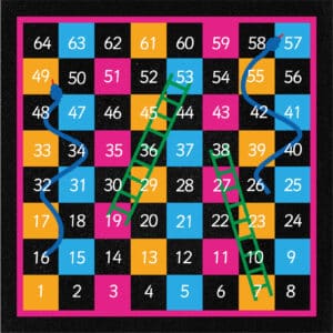 Number Grids, Snakes & Ladders Playground Markings for Schools
