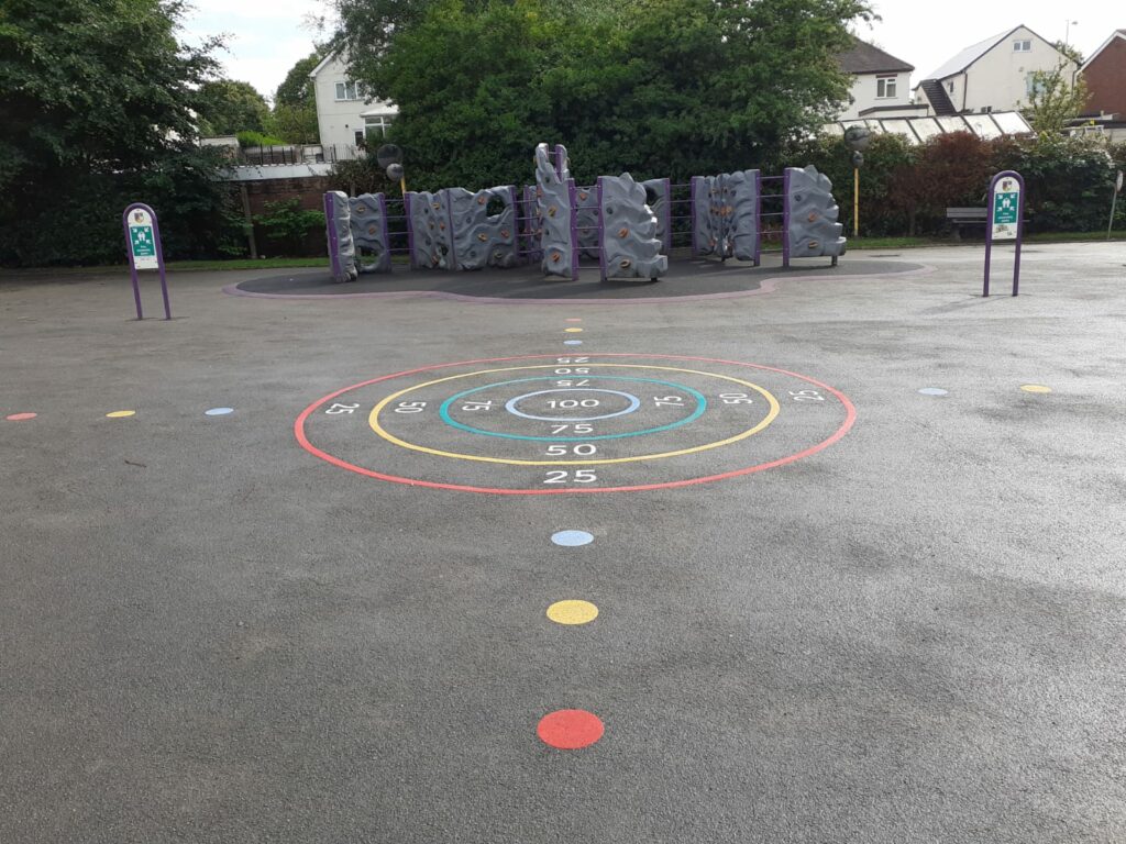 4 Way Target Playground Marking | Designs & Lines