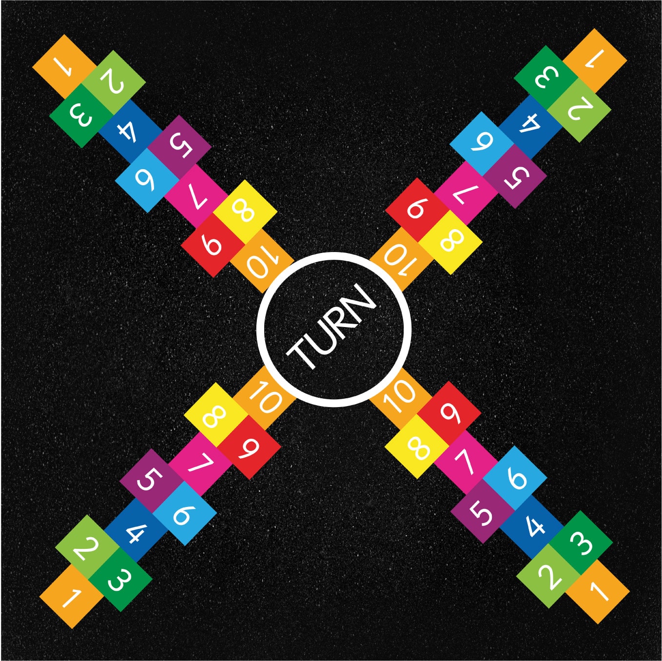 4 Way Hopscotch