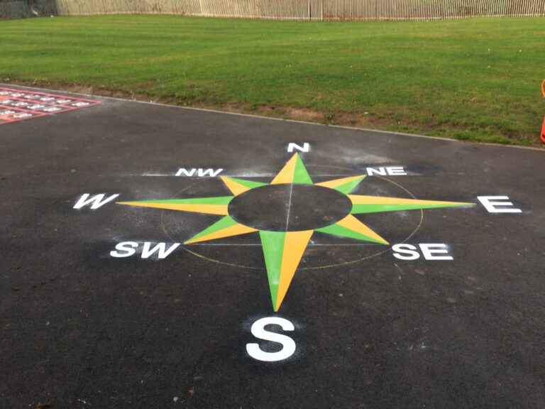 4 Point Compass Playground Marking | Designs & Lines