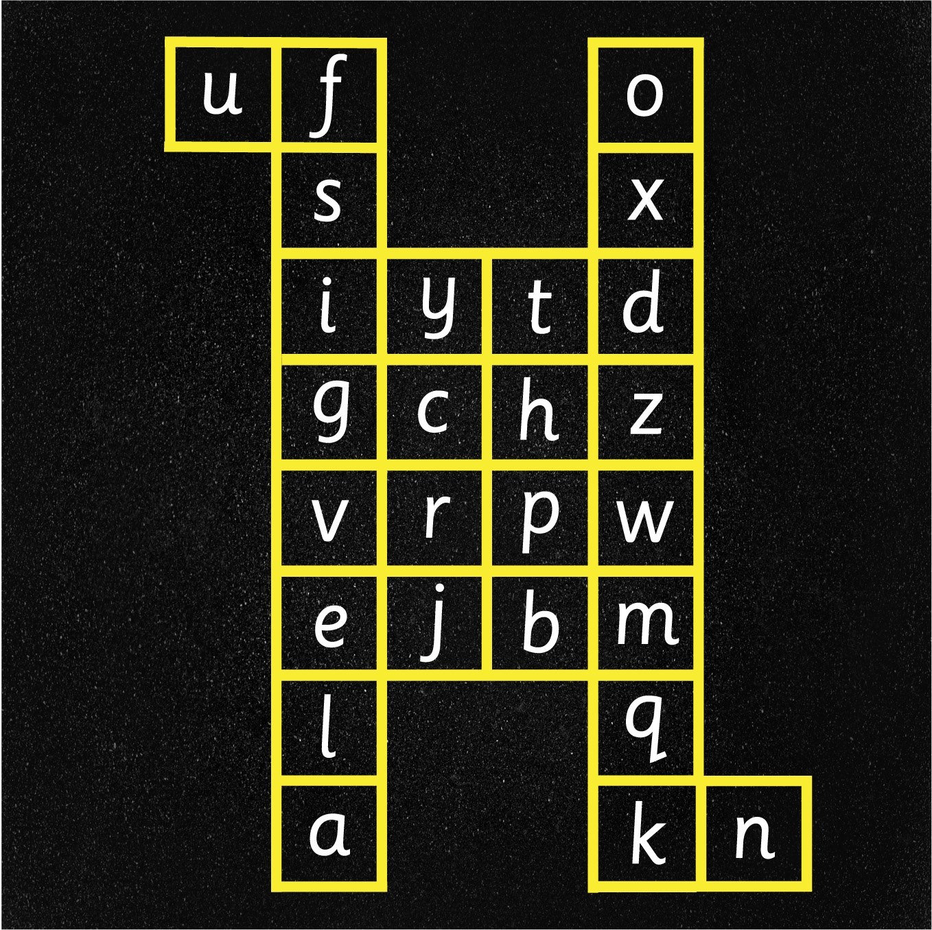 Outline Letter Jump